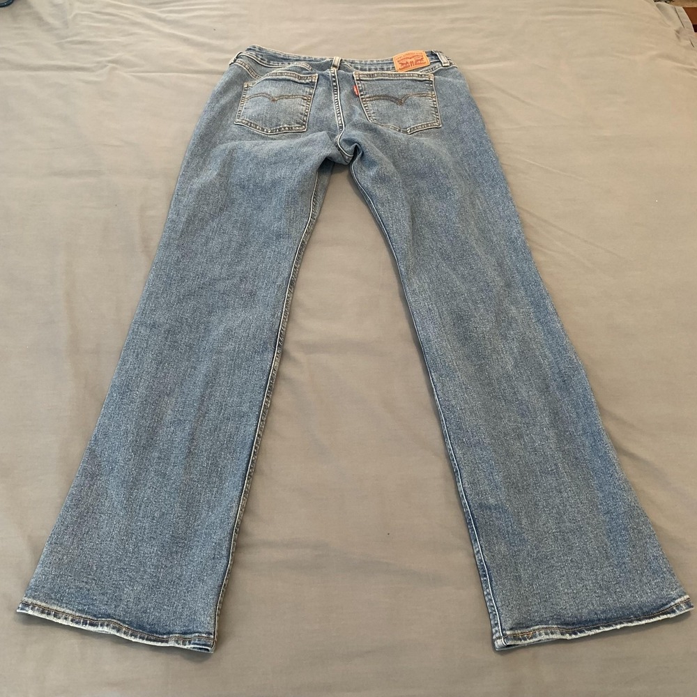 Levi's Superlow Boot Jeans Womens 30x32 Light Low Rise Bootcut Stretch Denim - Picture 10 of 12